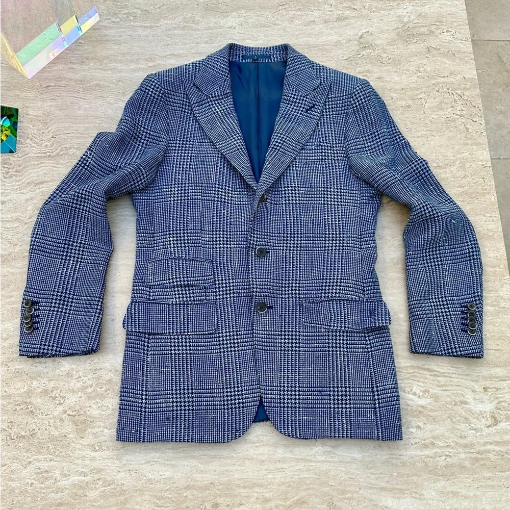 Suitsupply Slim Havana Check Blazer! Sz 36R - Picture 1 of 9
